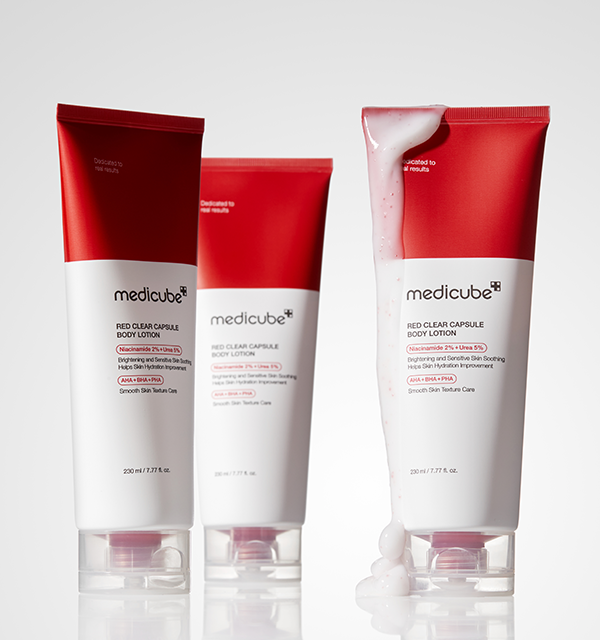 Medicube Red Clear Capsule Body Lotion | Niacinamide + AHA/BHA/PHA  | K-Beauty Products