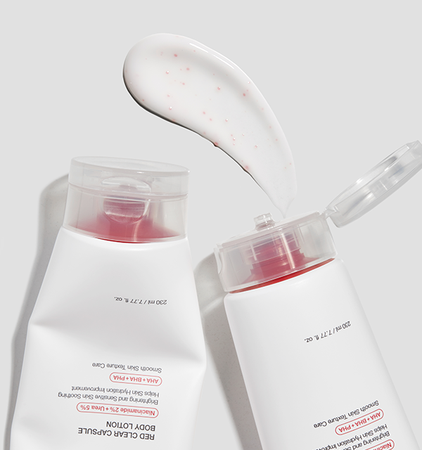 Medicube Red Clear Capsule Body Lotion | Niacinamide + AHA/BHA/PHA  | K-Beauty Products