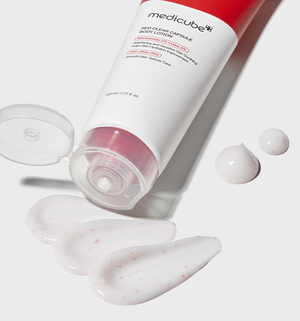 Medicube Red Clear Capsule Body Lotion | Niacinamide + AHA/BHA/PHA  | K-Beauty Products